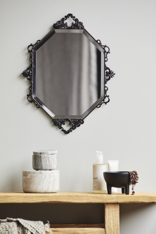 Miroir mural 'Larus' - Noir 