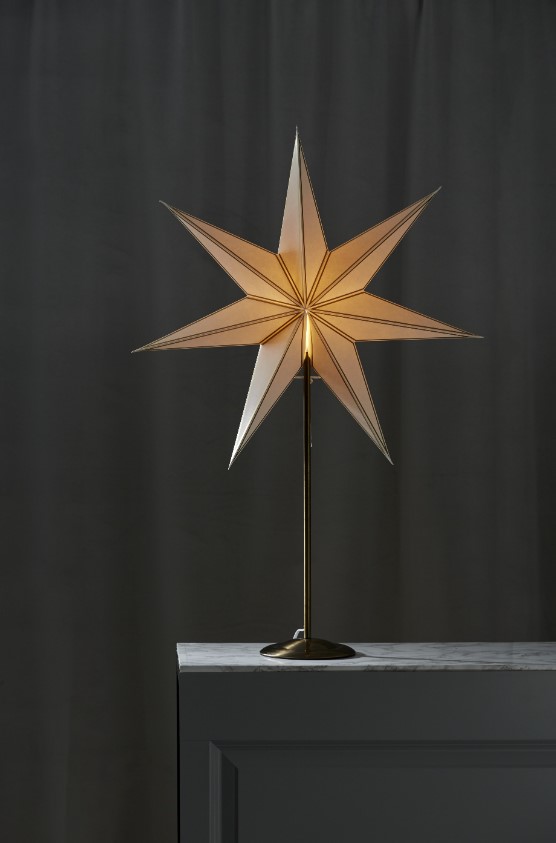 Étoile de Noël 'Nicolas' - Blanc