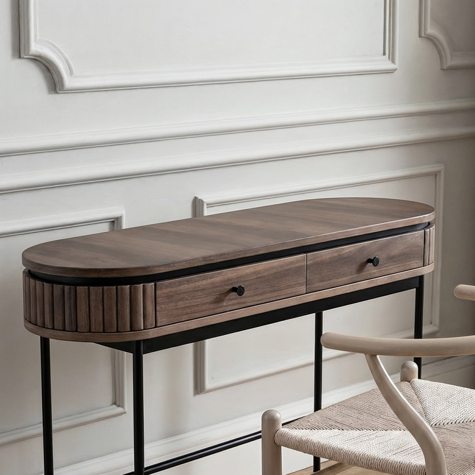 Bureau 'Kärra' - Noyer/Noir