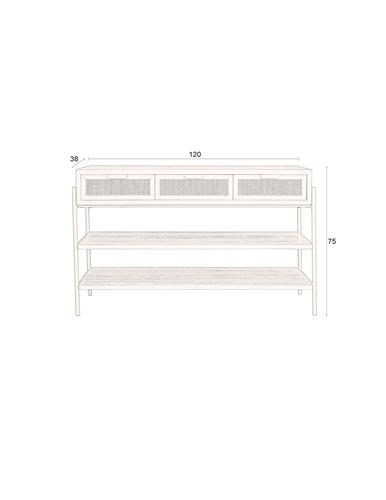 Table console 'Yasu' - Black