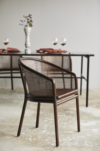 Chair 'Mosso' - Dark brown