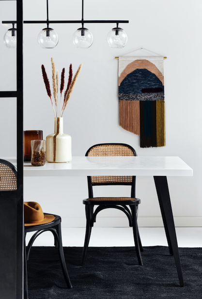 Chaise 'Wicky' - Noir/Nature