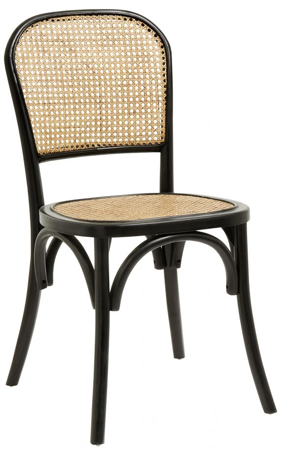 Chaise 'Wicky' - Noir/Nature