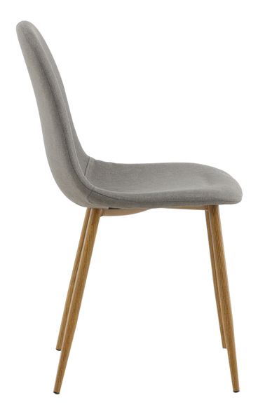 Chaise 'Eidsberg' - Gris/Chêne