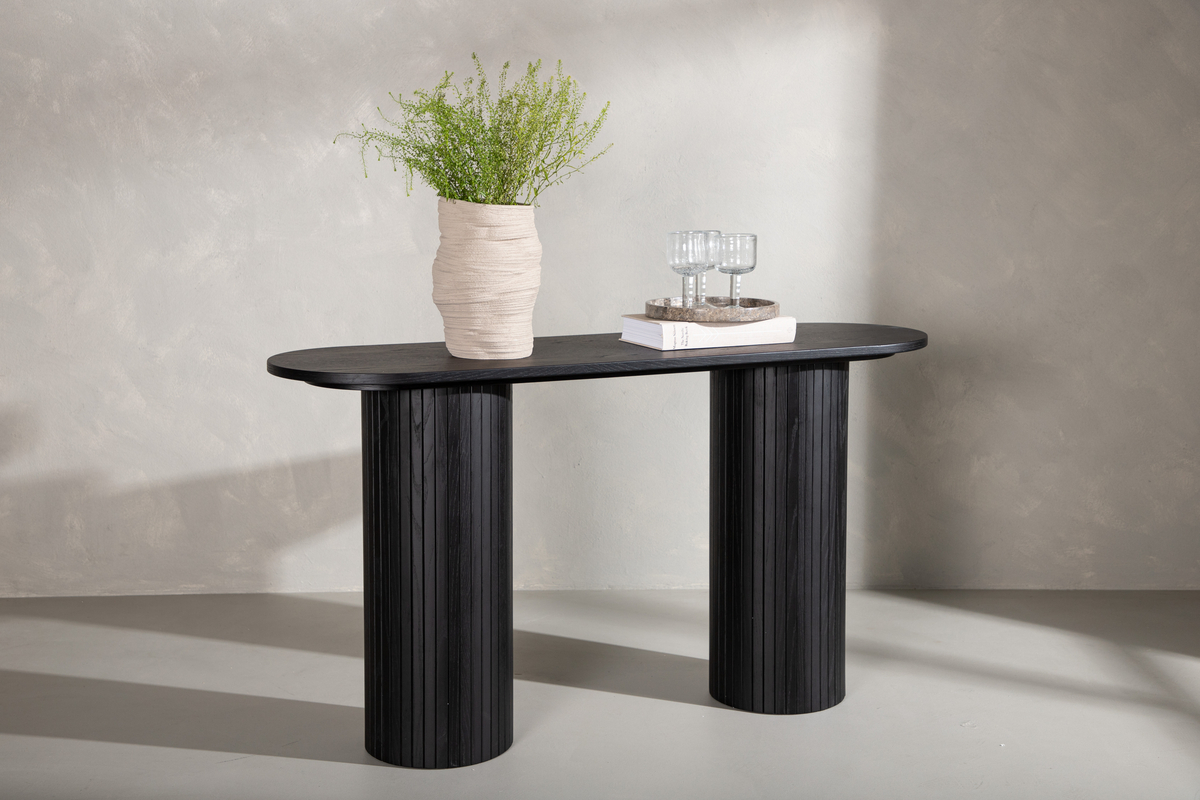 Table d'appoint 'Barkaby' 40x130cm - Noir
