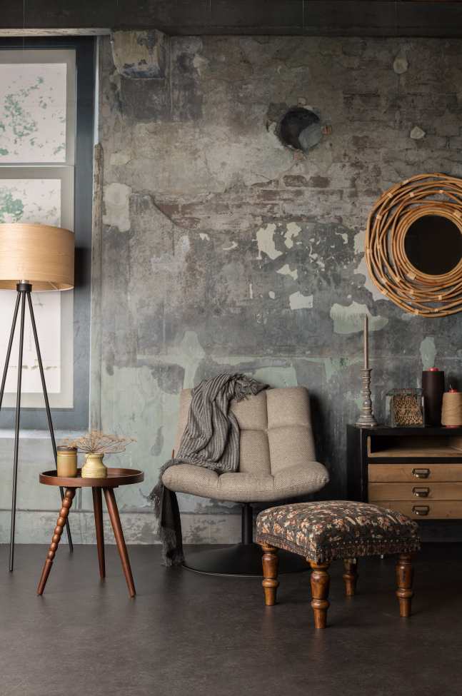 Fauteuil 'Bar' - Gris clair