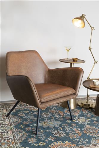 Fauteuil 'Bon' - Marron