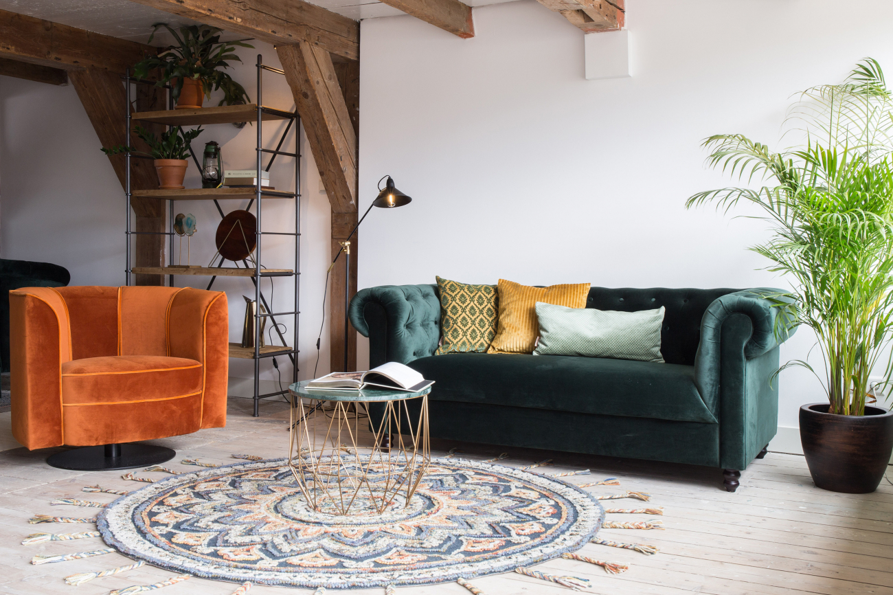 Fauteuil 'Flower' - Orange