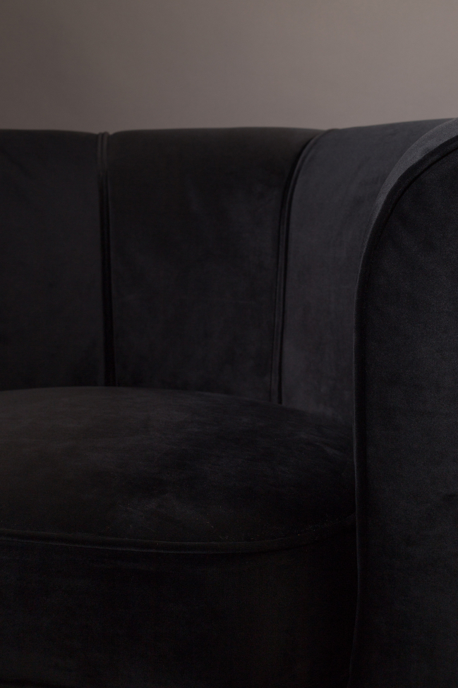 Fauteuil 'Flower' - Noir