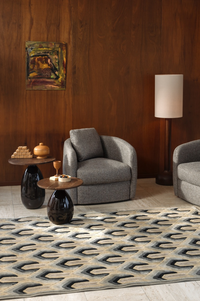 Fauteuil 'Boho' - Brun