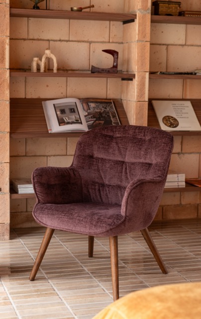 Fauteuil 'Lenn' 75x67 - Violet