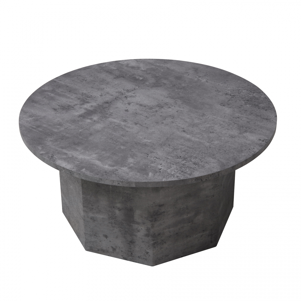 Table basse 'Bilbao' Ronde 80cm - Gris