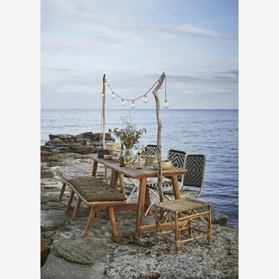 Chaise 'Cotton' - Blanc/Noir