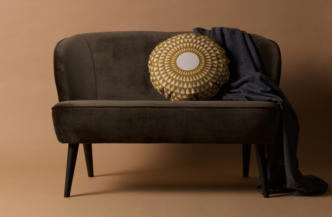 Canapé 'Sara' - Vert/Samette