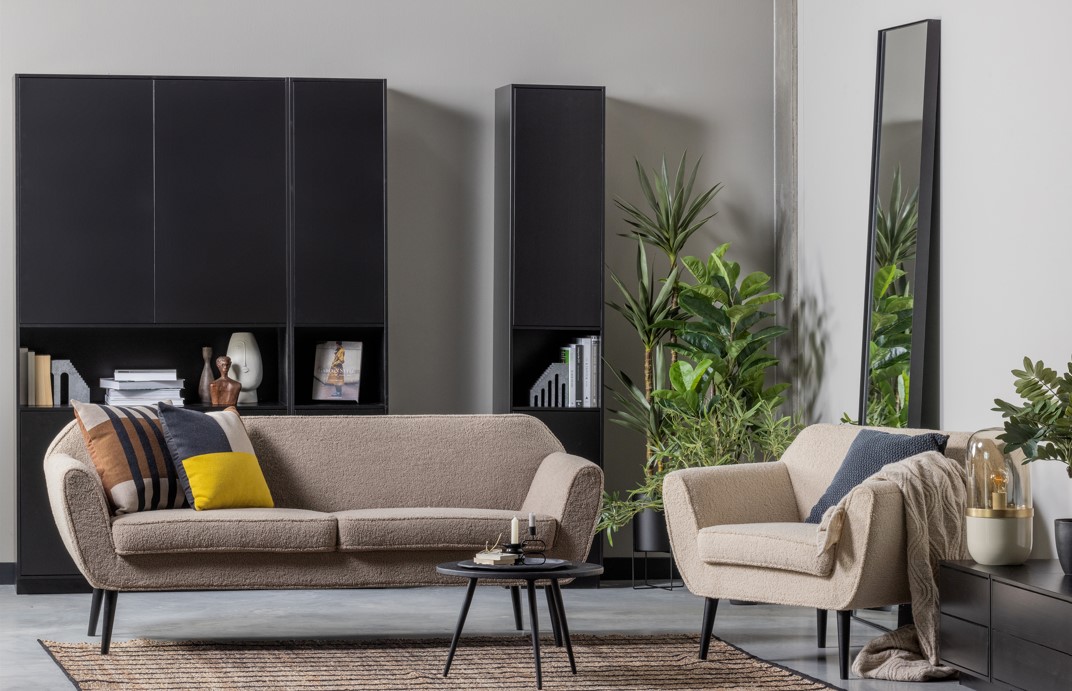 Fauteuil 'Rocco' - Beige/Teddy