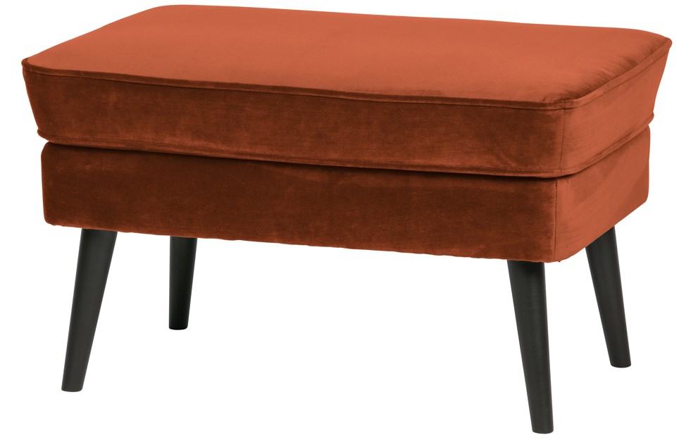 Pouf 'Rocco' - Rouille/Samette