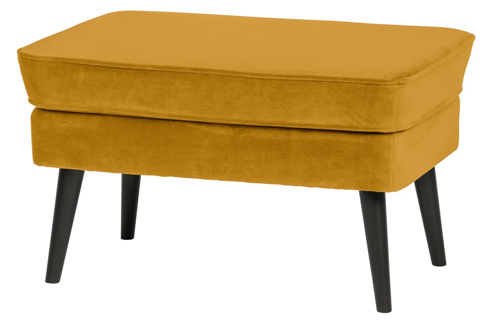 Pouf 'Rocco' - Ocre/Samette