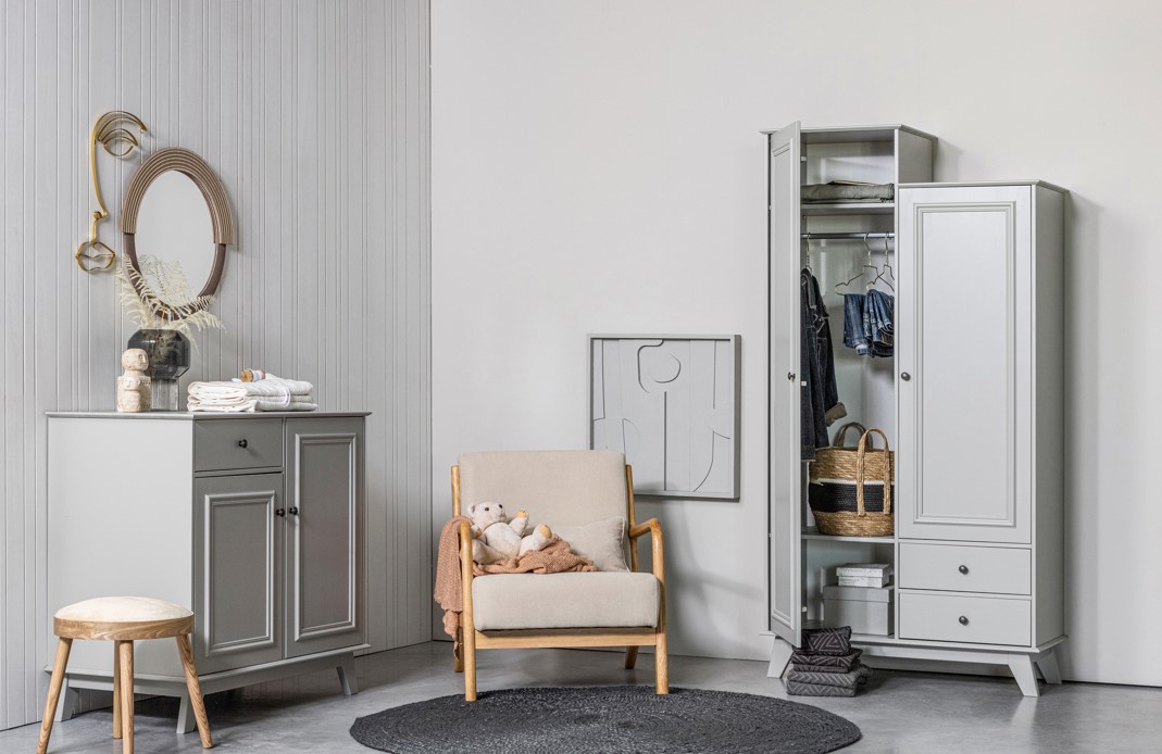 Armoire 'Lily' - Gris