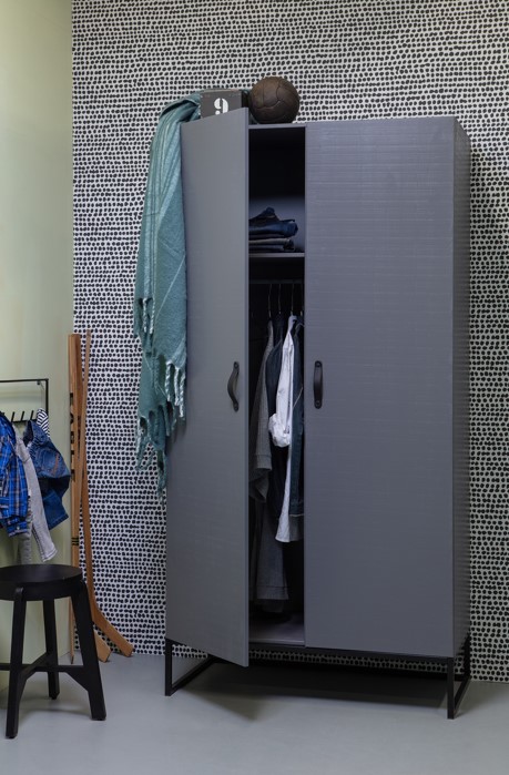 Garde-robe 'Morris' - Gris