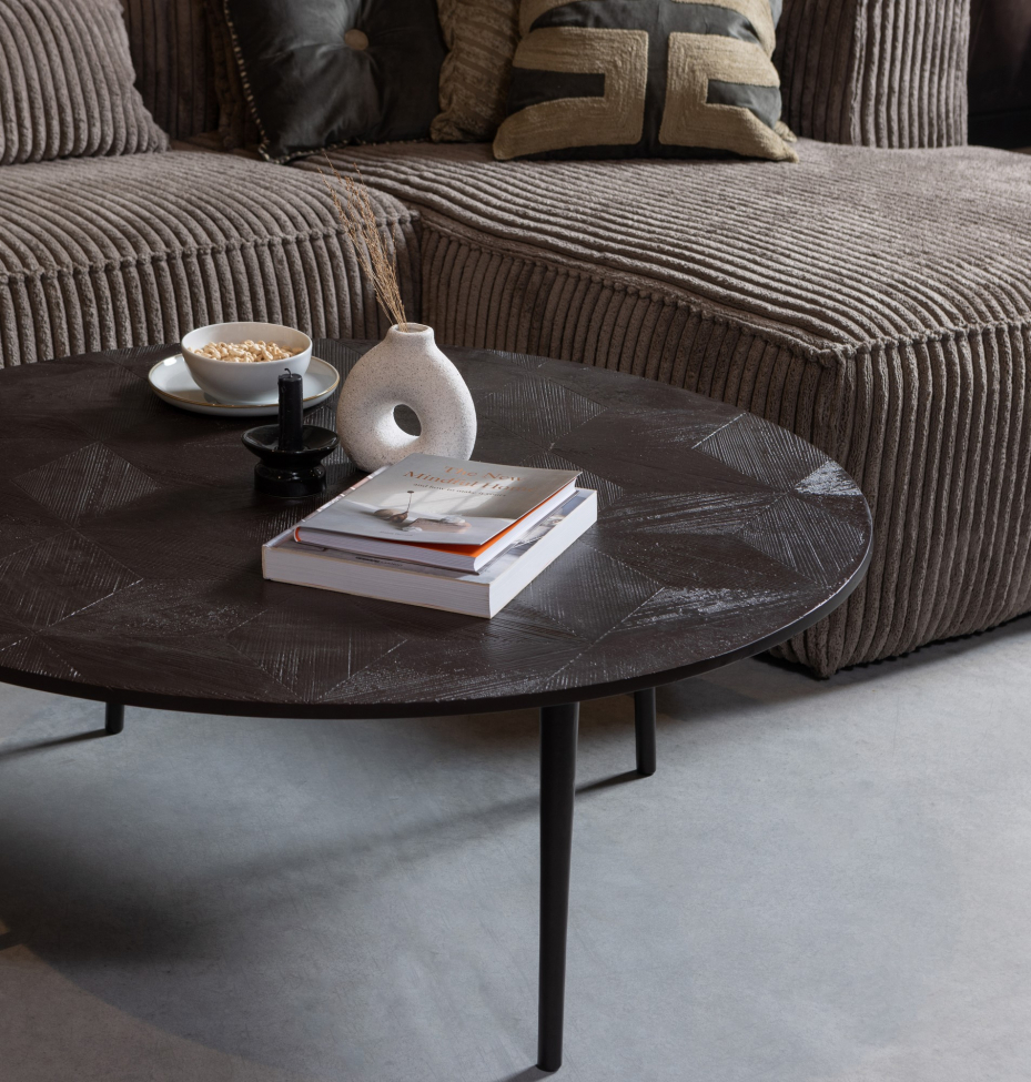 Canapé 'Bean' 4 places - Brun/Manchester