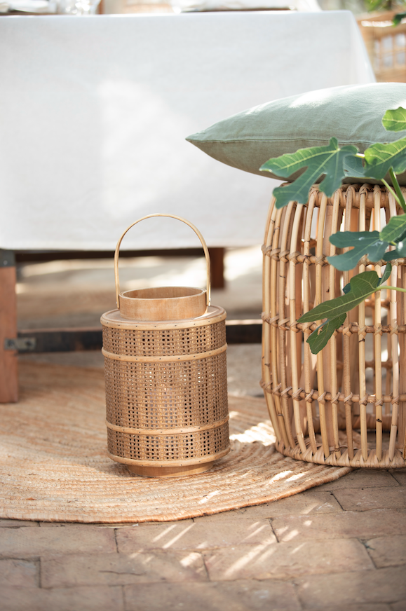 Tabouret 'Sol' - Rotin