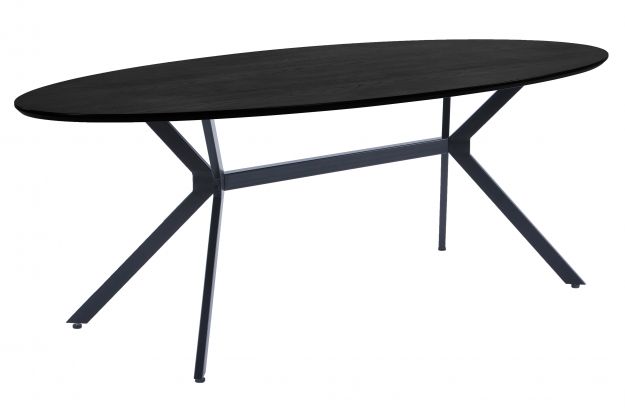 Table à manger 'Bruno' 220x100cm - Noir