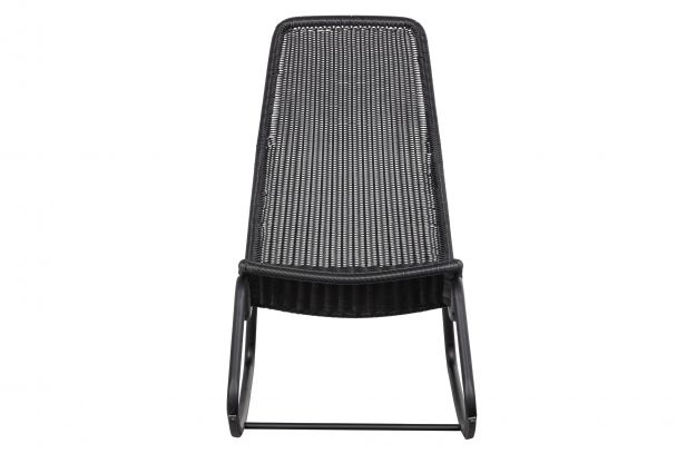 Fauteuil à bascule 'Tom' - Noir