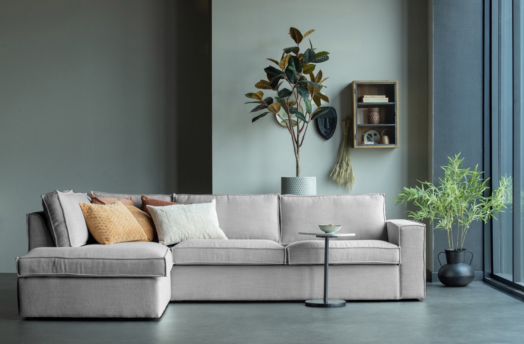 Canapé 'Freddie' 4 places - Gris