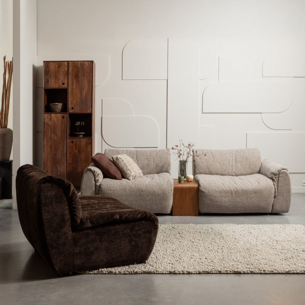 Sofa 'Baggy' 2 places - Brun