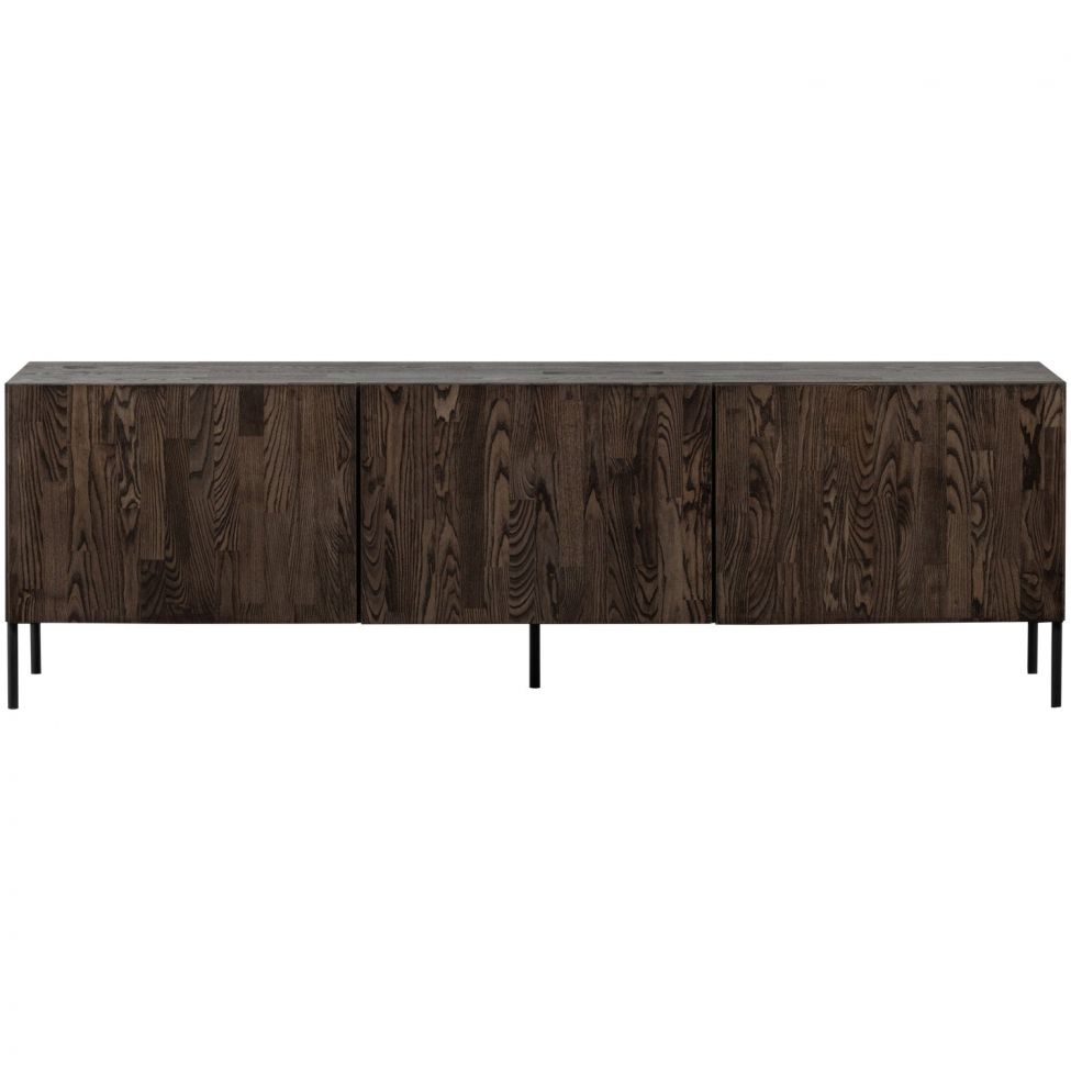 Meuble TV 'Bono Gravure' - Chêne brun