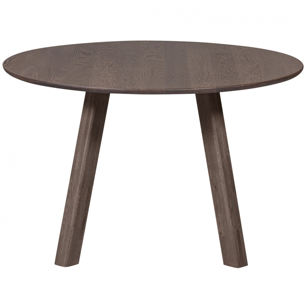 Table à manger 'Tablo' 120 cm ronde - Brun foncé
