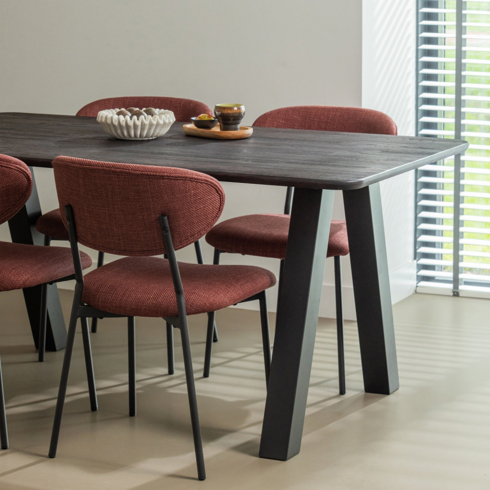 Table à manger 'Tablo' 160x90cm - Brun foncé