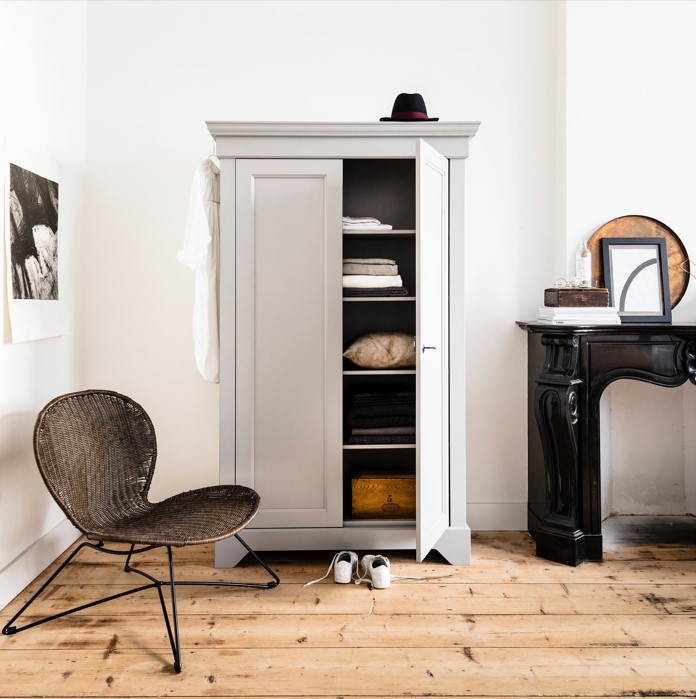 Armoire 'Isabel' - Gris béton