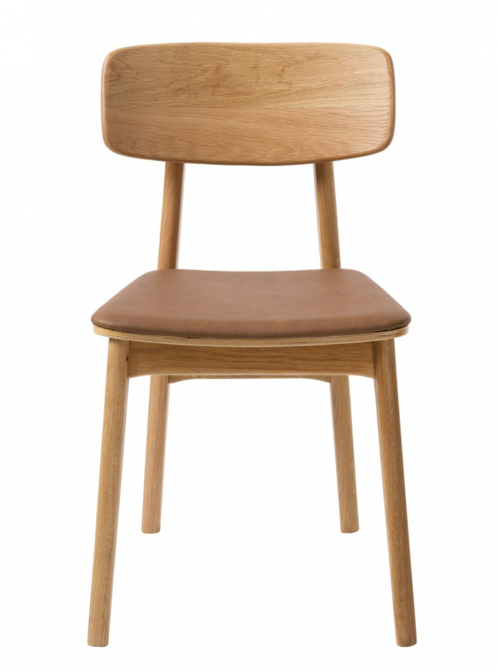 Chaise 'Garde' - Chêne/Brun