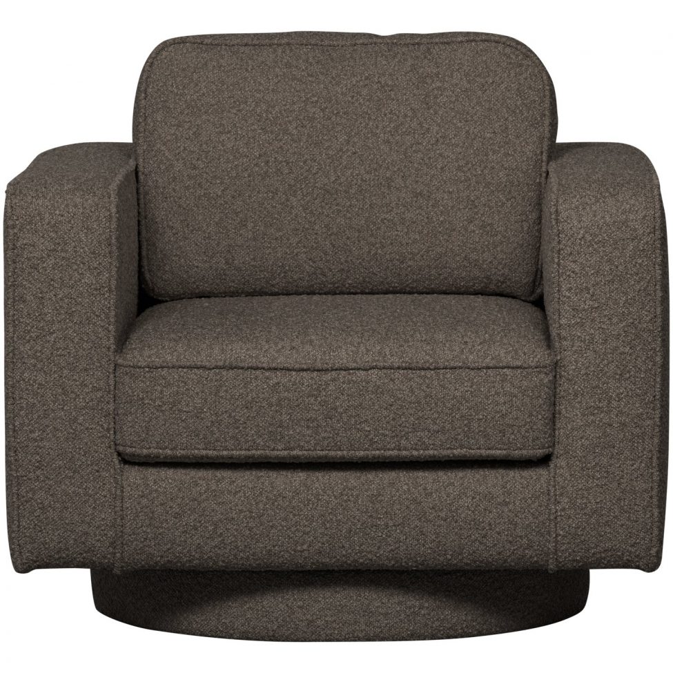 Fauteuil pivotant 'Lazy' - Boucle grise