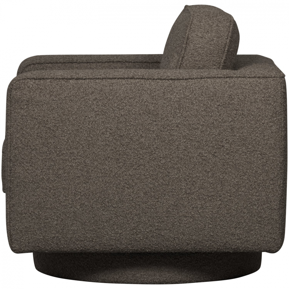 Fauteuil pivotant 'Lazy' - Boucle grise