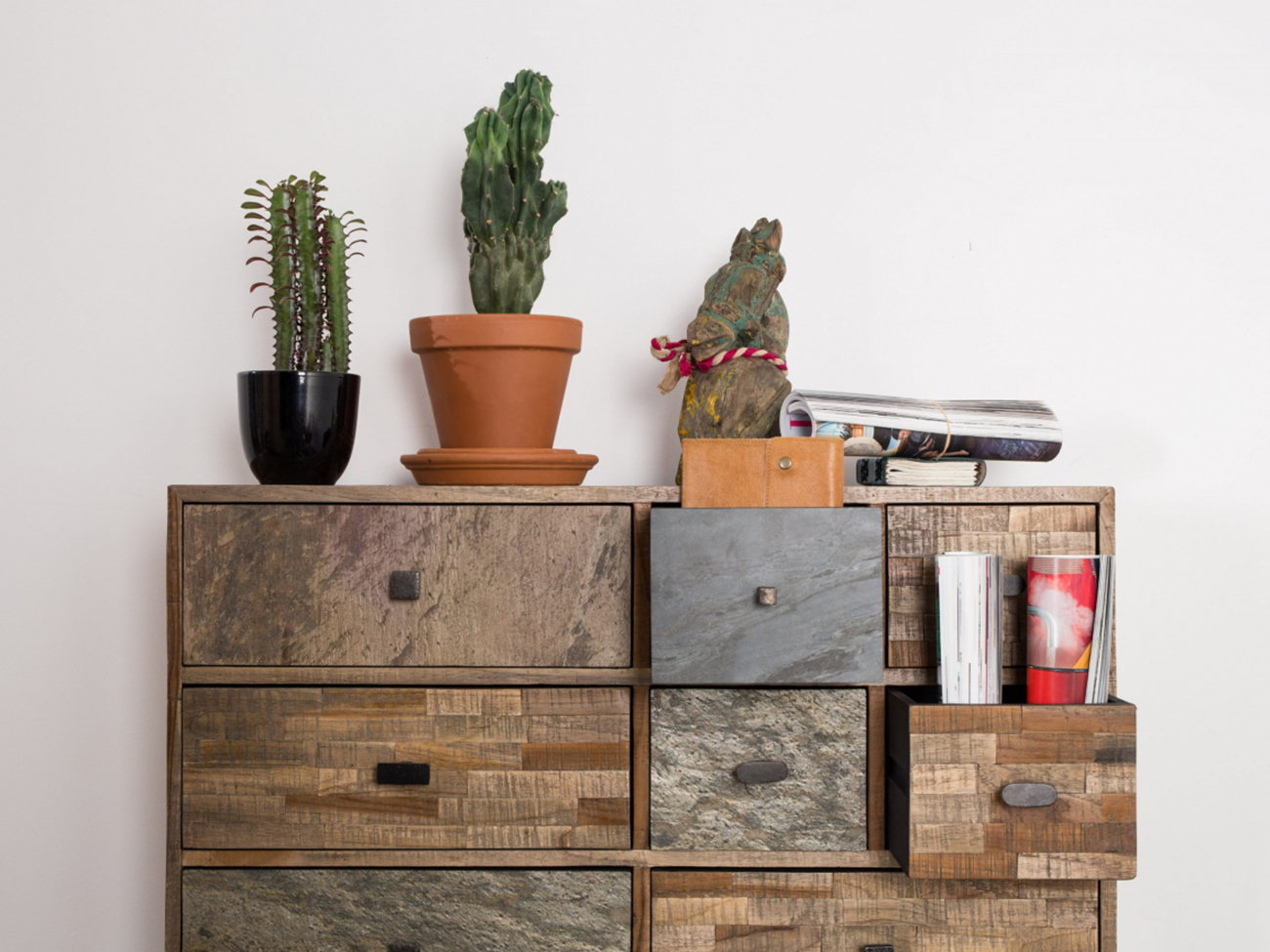 Commode 'San' - Teck recyclé