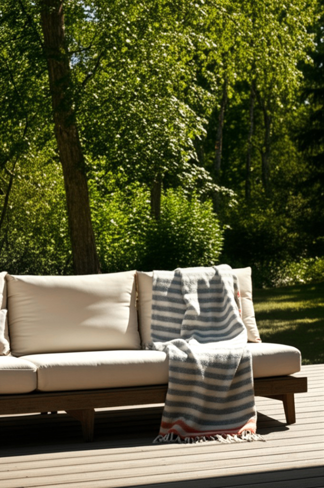 Plaid ' Monica ' 130 x 170 cm - Rose