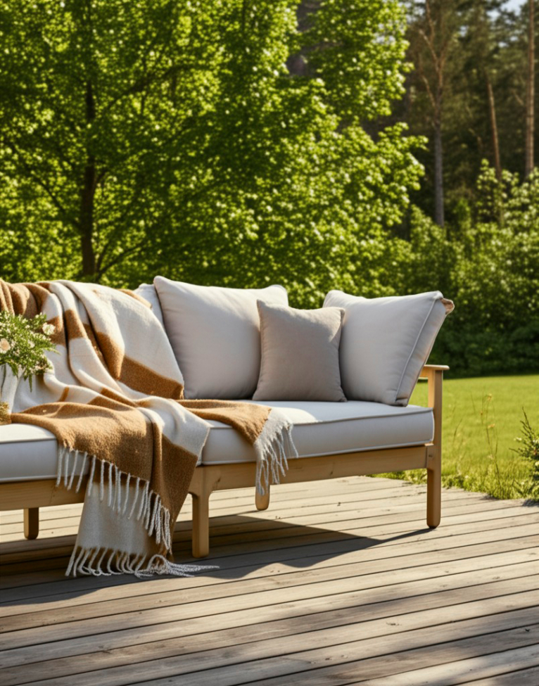 Plaid ' Carrie ' 130 x 170 cm - Jaune