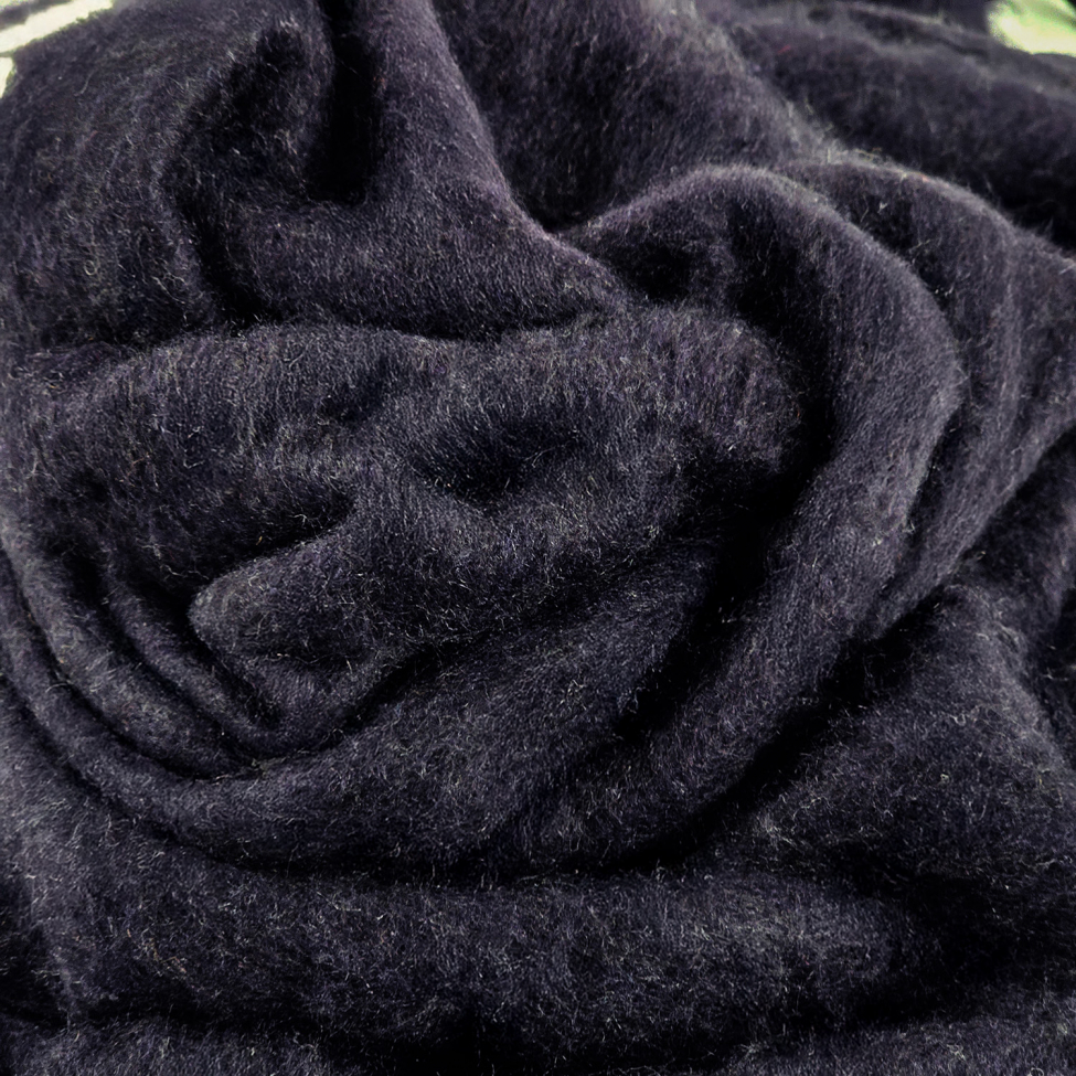 Plaid ' Samantha ' 130 x 170 cm - Noir