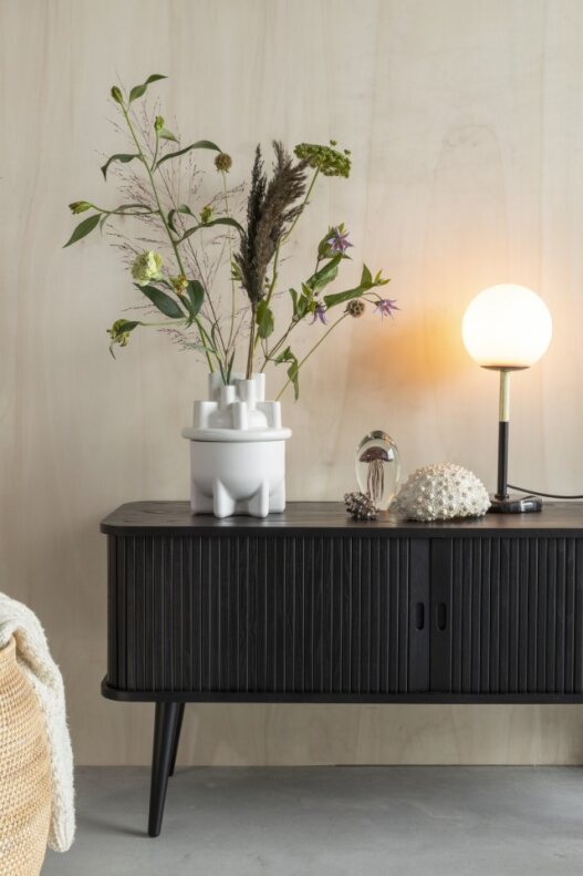 Meuble TV 'Barbier' - Noir