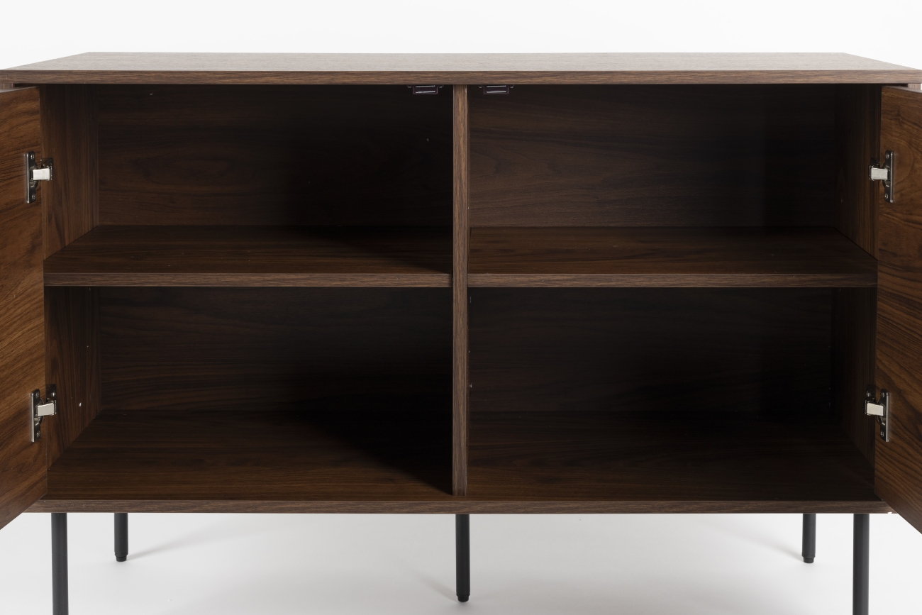 Table d'appoint 'Stripes Low' 120x42x50 cm - Brun