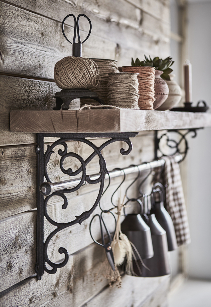 Barre avec console 'Stanley' S - Noir/Gris