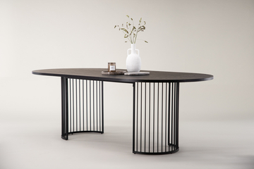 Table à manger 'Hindås' 110x220cm - Noir