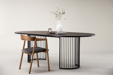 Table à manger 'Hindås' 110x220cm - Noir