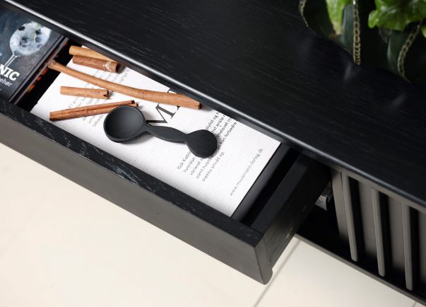 Meuble TV 'Lomma' - Noir