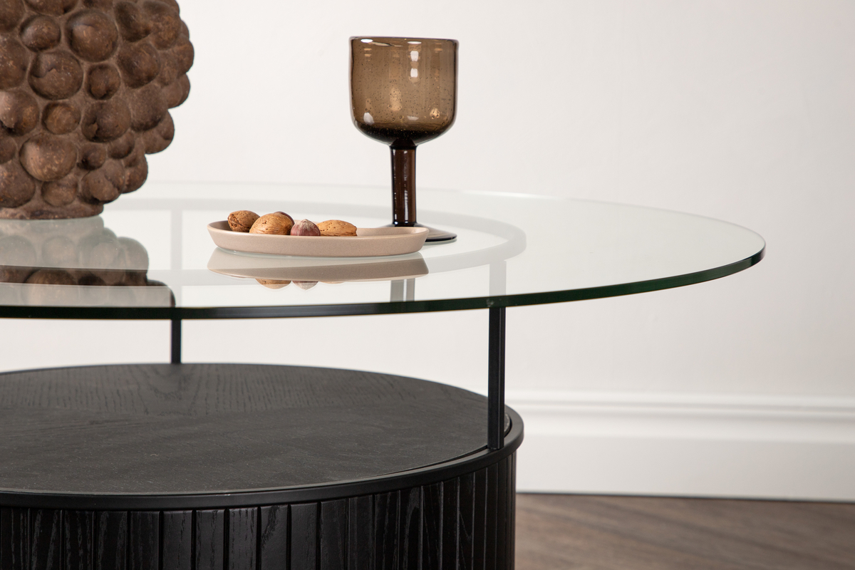 Table basse 'Beisfjord' Ronde 90cm - Noir