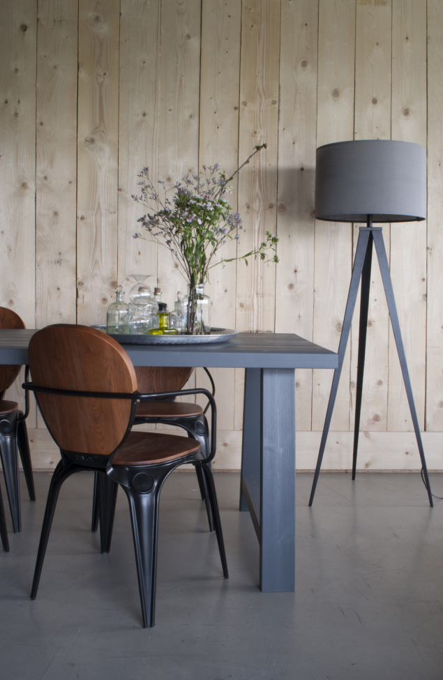 Lampe sur pied 'Tripod' - Gris