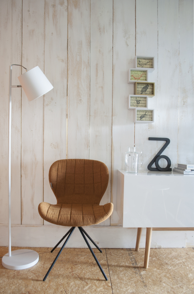 Lampe sur pied 'Buckle Head' - Blanc