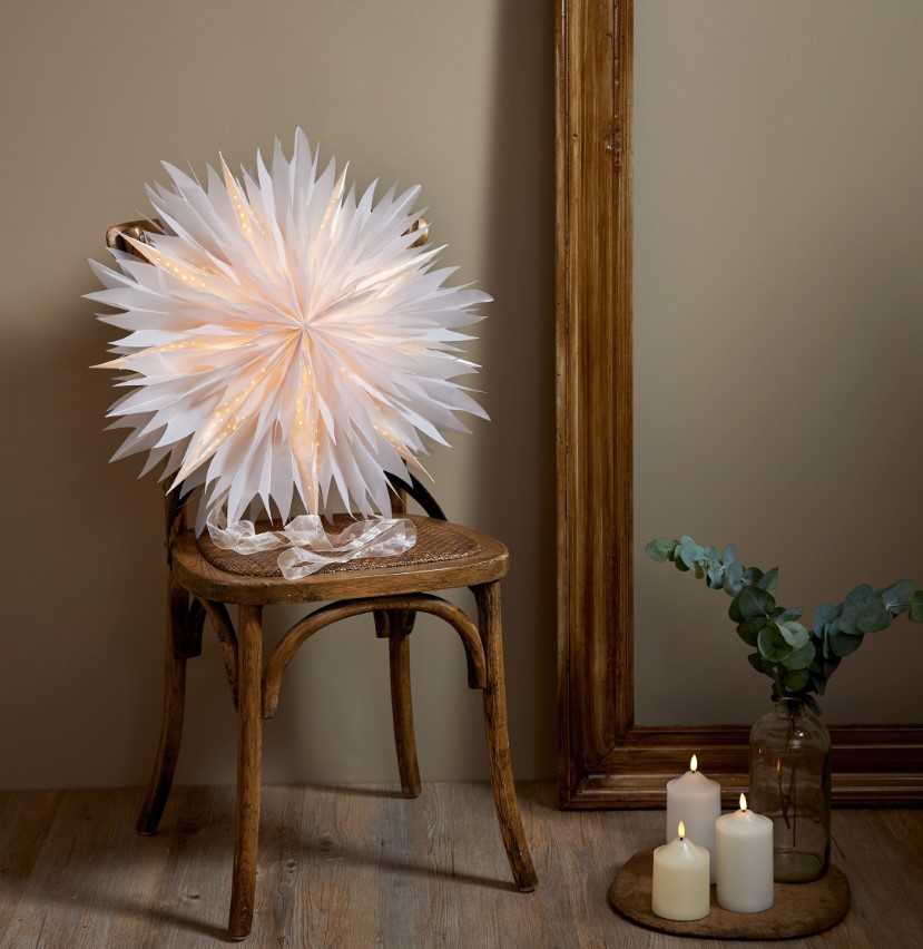 Étoile de Noël 'Dis' - Blanc